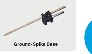 Ground-Spike Flag Base