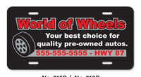 Motorcycle License Plates example 4