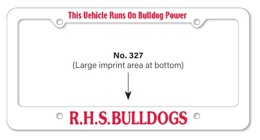 License Plate Frames example 2