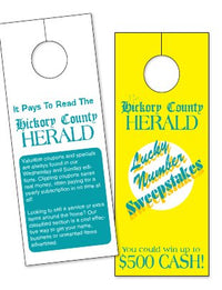 4-Color Process Door Knob Hangers example 3