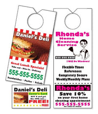 4-Color Process Door Knob Hangers example 2