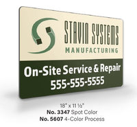 4-Color Process Magnetic Signs example 3