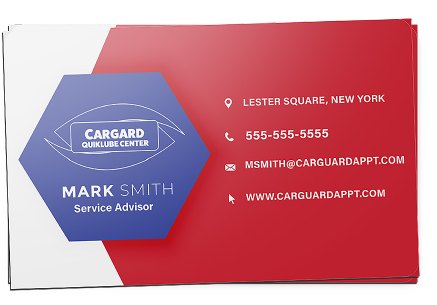 4-Color Process Business Card Magnets — 5 Day example 2