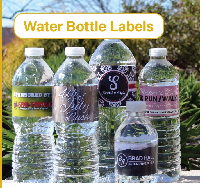 Water Bottle Labels