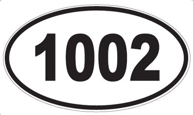 1002 - Oval Sticker