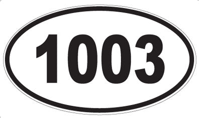 1003 - Oval Sticker