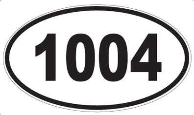 1004 - Oval Sticker