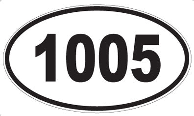 1005 - Oval Sticker