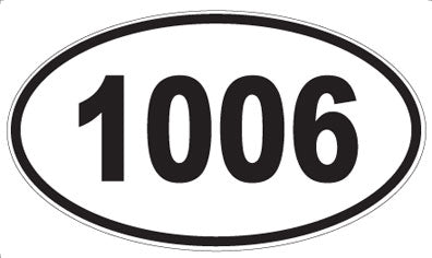 1006 - Oval Sticker