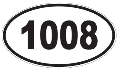 1008 - Oval Sticker