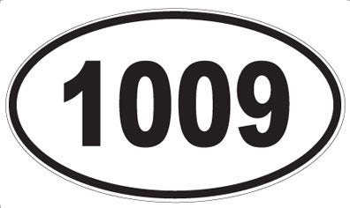1009 - Oval Sticker