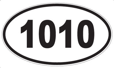 1010 - Oval Sticker