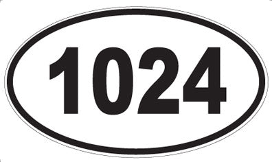1024 - Oval Sticker