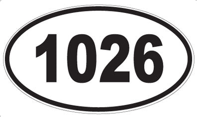 1026 - Oval Sticker