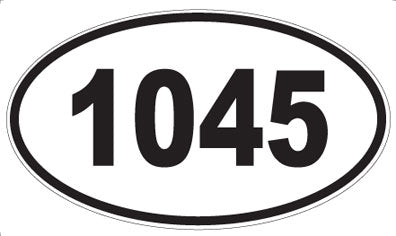 1045 - Oval Sticker