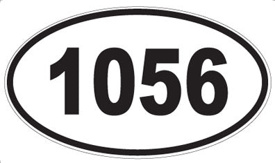 1056 - Oval Sticker