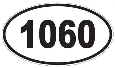1060 - Oval Sticker