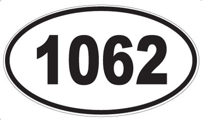 1062 - Oval Sticker