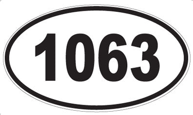 1063 - Oval Sticker