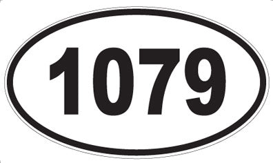 1079 - Oval Sticker