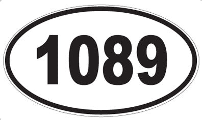 1089 - Oval Sticker