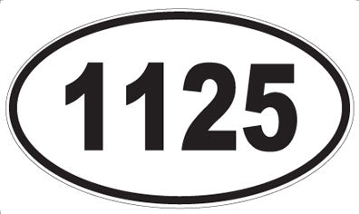 1125 - Oval Sticker