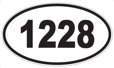 1228 - Oval Sticker