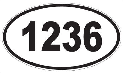 1236 - Oval Sticker