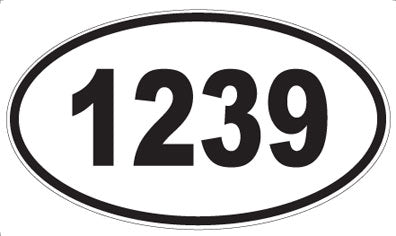 1239 - Oval Sticker