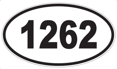 1262 - Oval Sticker