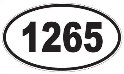 1265 - Oval Sticker
