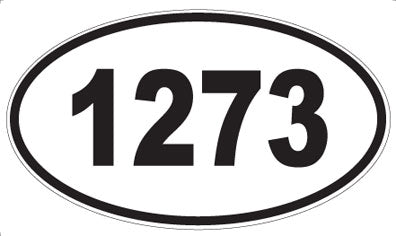 1273 - Oval Sticker