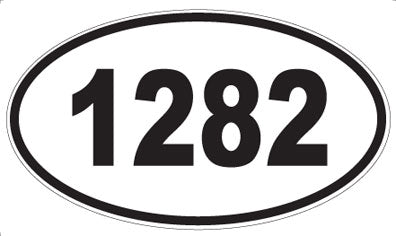 1282 - Oval Sticker