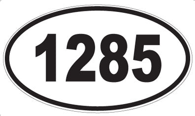1285 - Oval Sticker