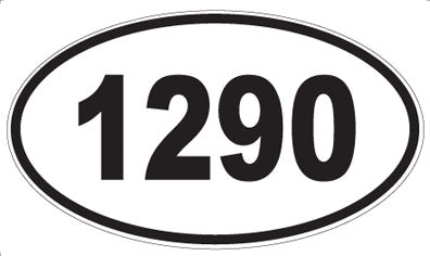 1290 - Oval Sticker