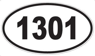 1301 - Oval Sticker