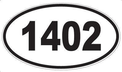 1402 - Oval Sticker
