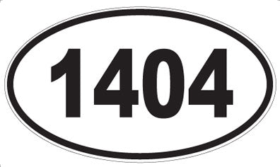 1404 - Oval Sticker