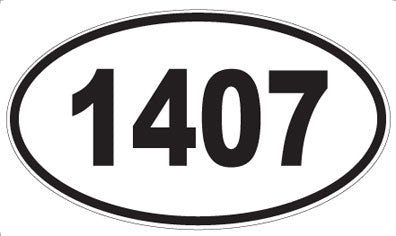 1407 - Oval Sticker