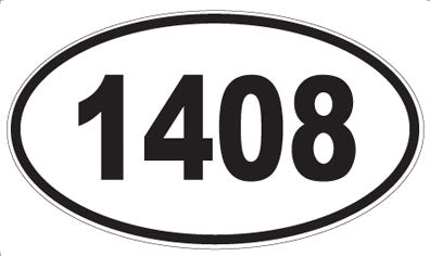 1408 - Oval Sticker