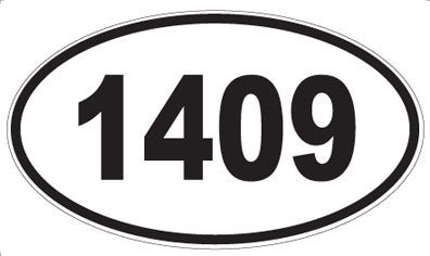 1409 - Oval Sticker