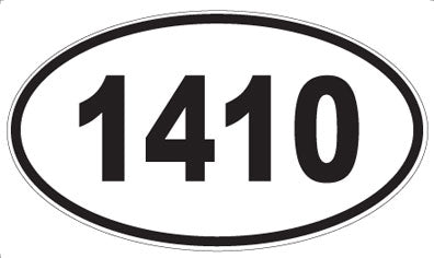 1410 - Oval Sticker