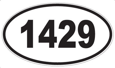 1429 - Oval Sticker
