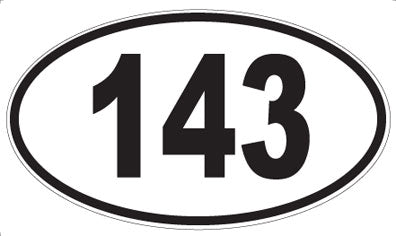 143 - Oval Sticker