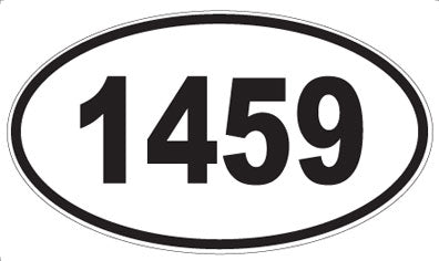 1459 - Oval Sticker