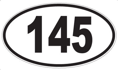 145 - Oval Sticker