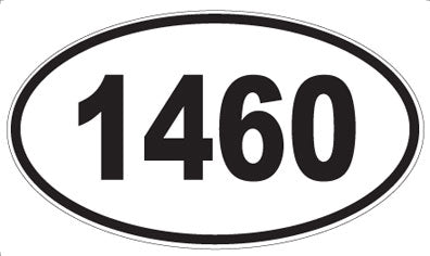 1460 - Oval Sticker