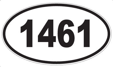 1461 - Oval Sticker