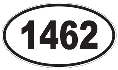 1462 - Oval Sticker