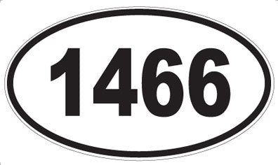 1466 - Oval Sticker